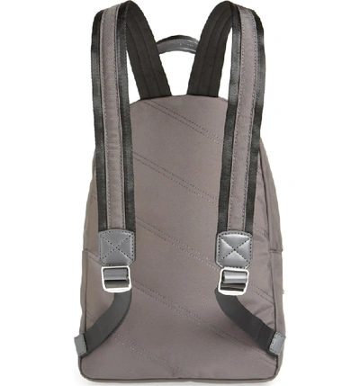 Shop Marc Jacobs Medium Trek Nylon Backpack - Grey In Forged Iron