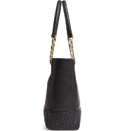 Shop Tory Burch Fleming Leather Tote - Black