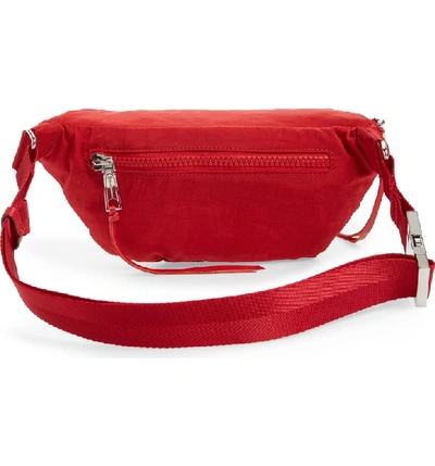 Shop Rebecca Minkoff Nylon Belt Bag - Red In Scarlet