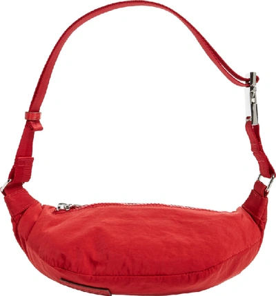 Shop Rebecca Minkoff Nylon Belt Bag - Red In Scarlet