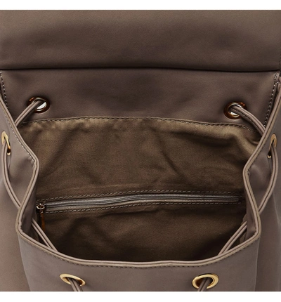 Shop Urban Originals Vegan Leather Hide And Seek Backpack In Mid Grey
