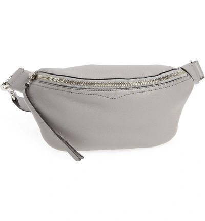 Shop Rebecca Minkoff Bree Leather Belt Bag - Grey