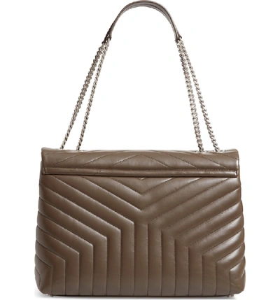 Shop Saint Laurent Large Loulou Matelasse Leather Shoulder Bag - Brown In Faggio/ Faggio