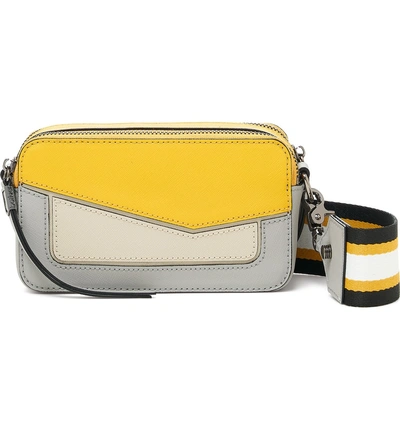 Shop Botkier Cobble Hill Leather Convertible Camera Bag - Yellow In Marigold Pop