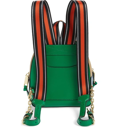 Shop Marc Jacobs Pack Shot Leather Backpack - Green In Pepper Green Multi