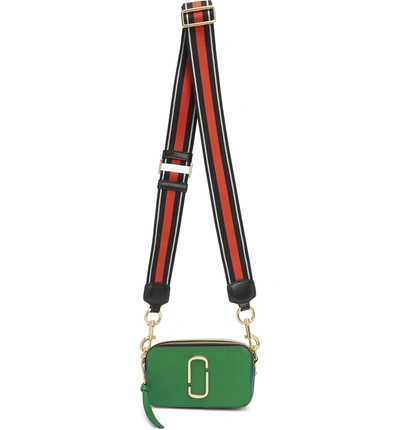Shop Marc Jacobs Snapshot Crossbody Bag In Pepper Green Multi