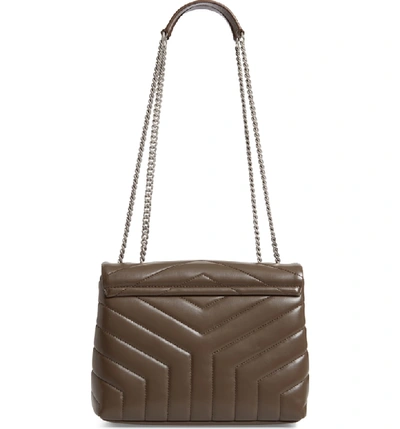 Shop Saint Laurent Small Loulou Matelasse Leather Shoulder Bag - Brown In Faggio/ Faggio