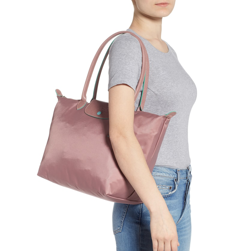 Longchamp Le Pliage Club Large Nylon Shoulder Tote Bag In Pink | ModeSens