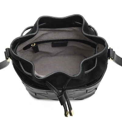 Shop Welden Mini Gallivanter Leather Bucket Bag In Black