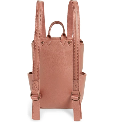 Shop Matt & Nat Mini Brave Faux Leather Backpack - Pink In Clay
