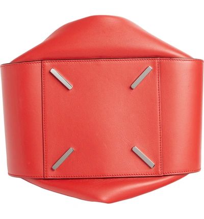 Shop Loewe Hammock Small Leather Hobo In Scarlet Red