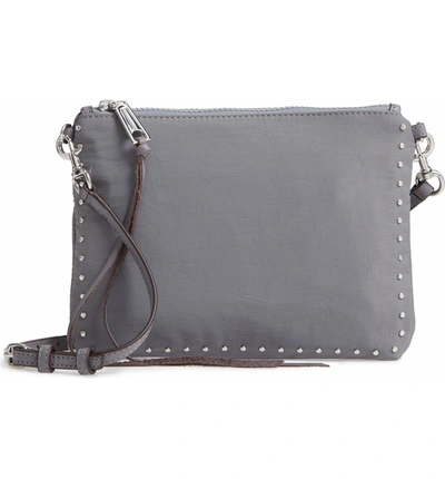 Rebecca Minkoff Jon Studded Nylon Crossbody Bag Grey ModeSens