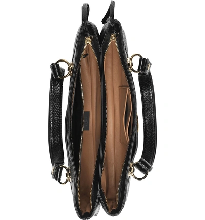 Shop Gucci Large Arli Genuine Python Top Handle Bag In Nero