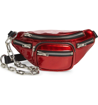 Shop Alexander Wang Mini Attica Leather Belt Bag - Red