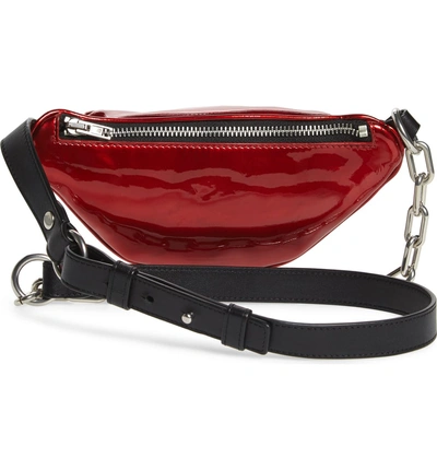 Shop Alexander Wang Mini Attica Leather Belt Bag - Red