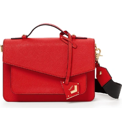 Shop Botkier Cobble Hill Leather Crossbody Bag - Red In Poppy