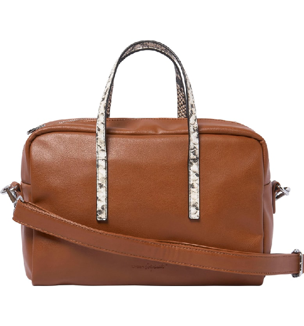 Urban Originals Fame Vegan Leather Crossbody Bag In Rust/ Snake ModeSens