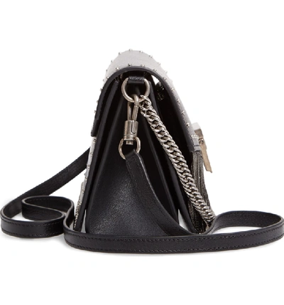 Shop Givenchy Small Gv3 Chain Fringe Leather Crossbody Bag - Black