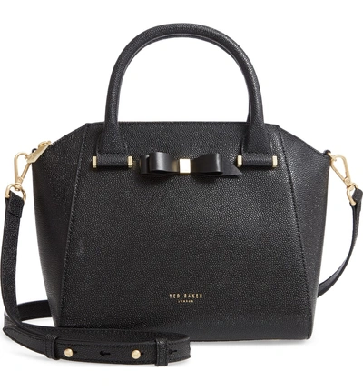 Shop Ted Baker Janne Pebbled Leather Tote - Black