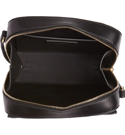 Shop Saint Laurent Vicky Leather Camera Bag - Black In Noir