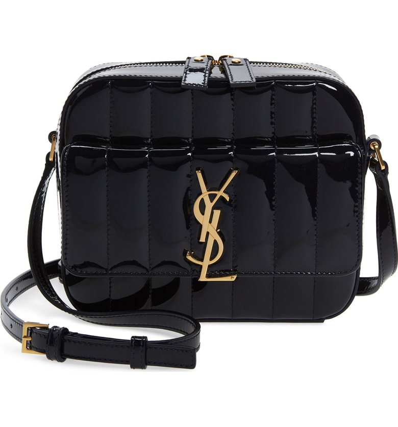 Saint Laurent Vicky Patent Leather Belt Bag - Black | ModeSens
