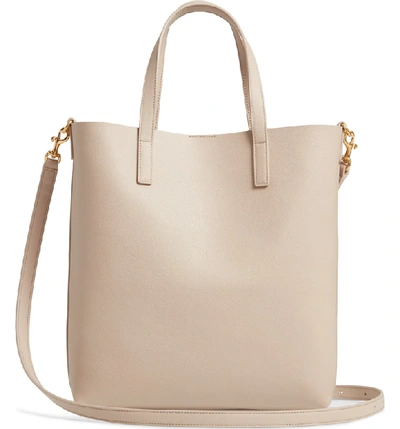 Shop Saint Laurent Toy Shopping Leather Tote In Light Natural