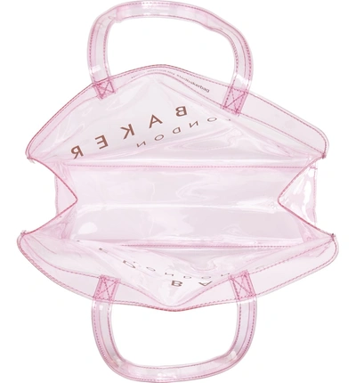 Shop Ted Baker Large Clear Icon Tote In Lt-pink