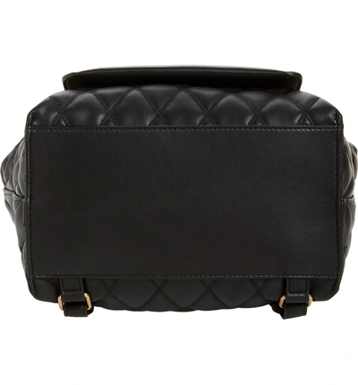 Shop Givenchy Duo Quilted Faux Leather Backpack - Black