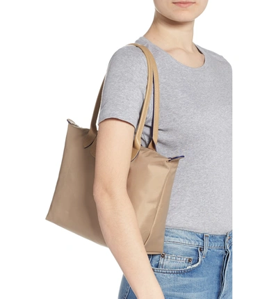 Longchamp Le Pliage Club Medium Shoulder Tote - Beige | ModeSens