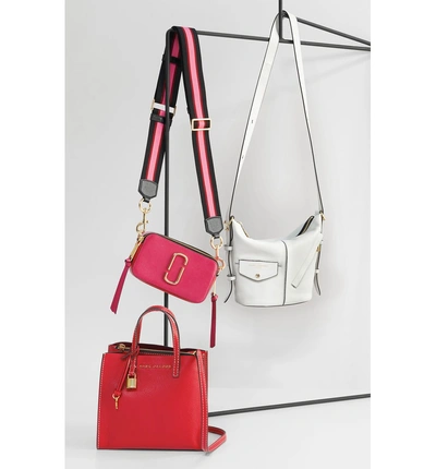 Shop Marc Jacobs The Grind Mini Colorblock Leather Tote - Pink In Peony