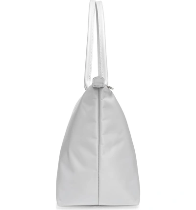 Shop Longchamp 'large Le Pliage Neo' Nylon Tote - Metallic In Silver