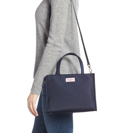 Kate Spade Medium Sam Nylon Satchel Blue In Rich Navy ModeSens