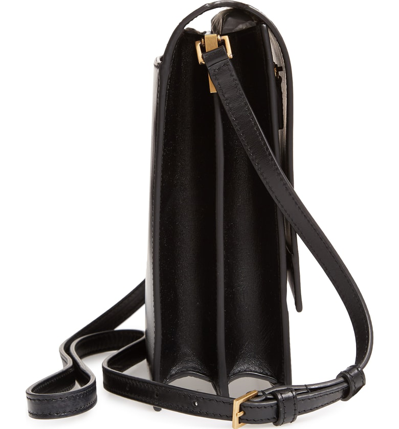 saint laurent sao leather shoulder bag
