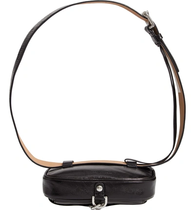 Maya Leather Belt Bag Black In Black Nickel