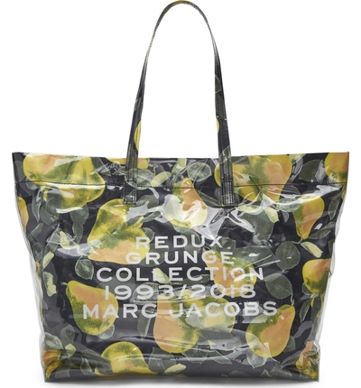 Shop Marc Jacobs Redux Grunge East/west Tote - Yellow In Lemon Multi