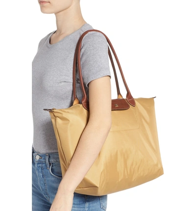 Longchamp Le Pliage Large Nylon Shoulder Tote In Honey | ModeSens