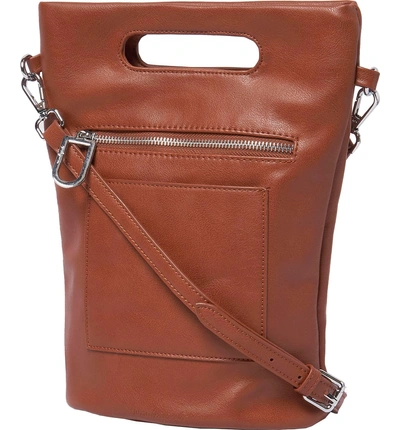 Shop Urban Originals Collector Vegan Leather Crossbody Bag In Rust