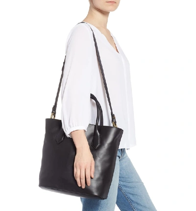 Jcrew Harper Leather Tote Black ModeSens