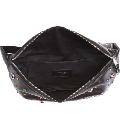 Shop Saint Laurent Monogram Studded Leather Belt Bag - Black In Noir Multi