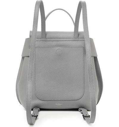 Shop Botkier Valentina Wrap Leather Backpack - Grey In Silver Grey