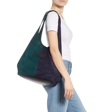 Shop Rag & Bone Camden Colorblock Shopper Bag - Green In Forest Multi