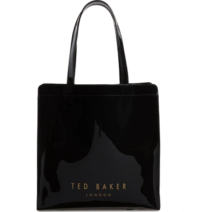 Shop Ted Baker Large Almacon Bow Detail Icon Tote - Black