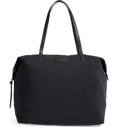 Shop Rebecca Minkoff Washed Nylon Tote In Black