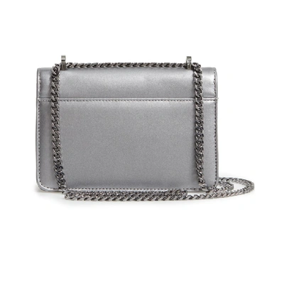 Shop Ted Baker Lotiiee Bow Convertible Leather Bag - Grey In Gunmetal