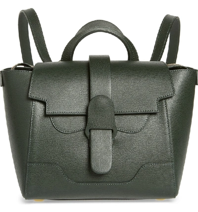 Shop Senreve Mini Maestra Leather Satchel In Forest