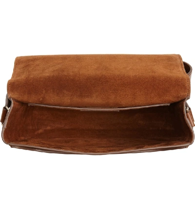 Shop Saint Laurent Betty Shoulder Bag - Brown In Sauvage