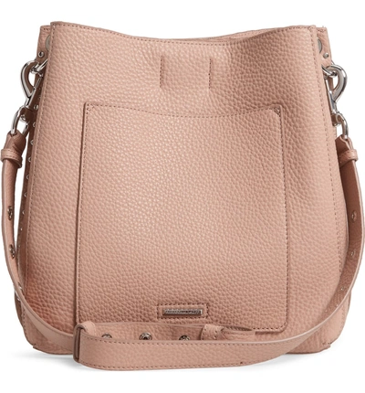 Shop Rebecca Minkoff Darren Deerskin Leather Shoulder Bag - Beige In Doe