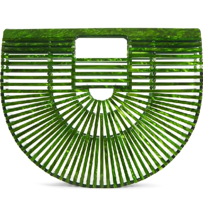 Shop Cult Gaia Small Ark Handbag - Green In Green Malachite
