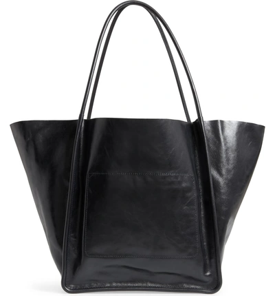 Shop Proenza Schouler Extra Large Leather Tote - Black