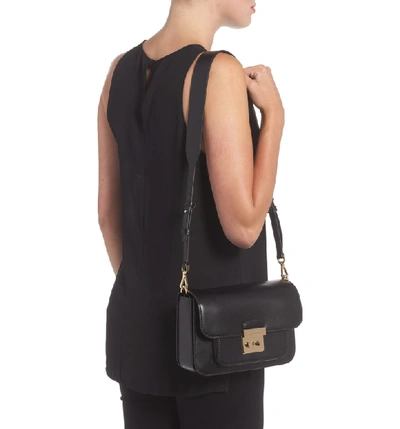 Shop Michael Michael Kors Large Sloan Editor Leather Shoulder Bag - Black